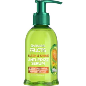 Garnier Fructis Glossy & Shine Anti-Frizz Serum with Argan Oil for Frizzy, Dry Hair, 5.1 Fl Oz (1 Depend, Packaging Might Differ)