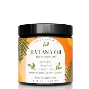 Uncooked Batana Oil for Hair Development | Sourced from Honduras | Dr. Sebi Accepted | 4 oz | Reduces Hair Loss, Eliminates Cut up Ends, and Boosts Shine | Appropriate for All Hair Sorts