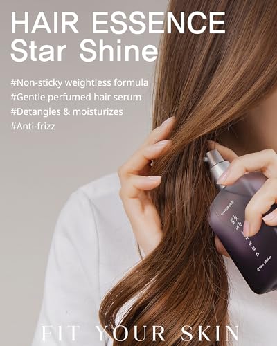 Star Shine Hair Essence - Nourishing Hair Oil Serum for Frizz Management in Broken & Dry Hair - Smooths Break up Ends and Enhances Shine - Infused with Nature-Derived Oils & Argan...