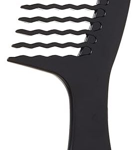 Moist Brush Huge Tooth Detangling Comb in Black – WaveTooth Design for Easy Tangle Elimination – Preferrred for Making use of Conditioners and Hair Masks – Light on Hair